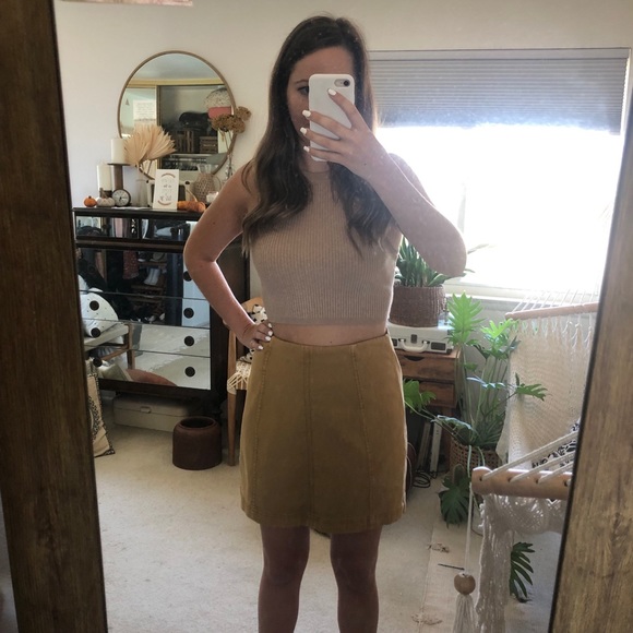 Free People Mustard Skirt - Picture 3 of 9